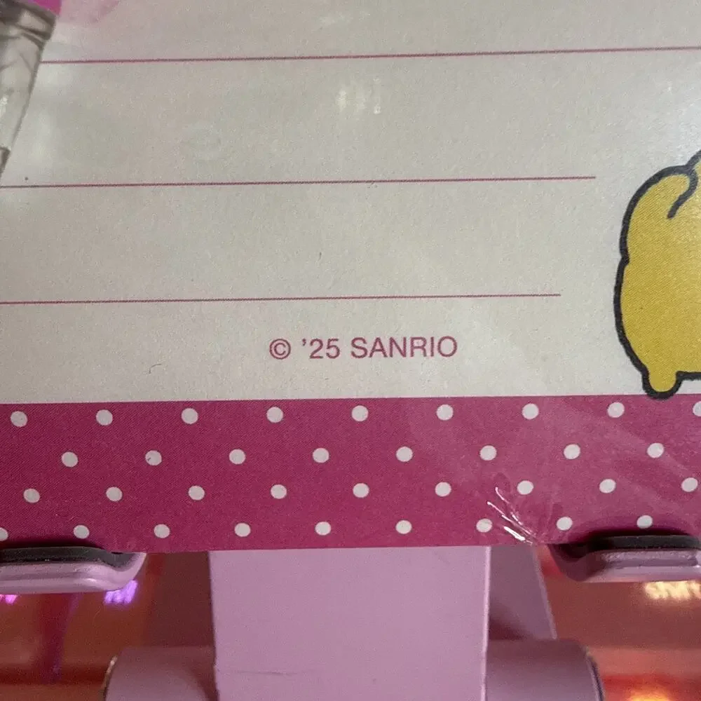 Sanrio Hello Kitty & Friends List Pad Gel Pen Gift Set Pink Lined 2025 My Melody